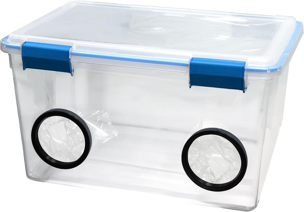 Still Air Box Mushroom Grow Kit with Culturing Supplies - 22.5"L x 16"D x 12.75"H w/ Gasketed Lid - Great Alternative to Laminar Flow Hood