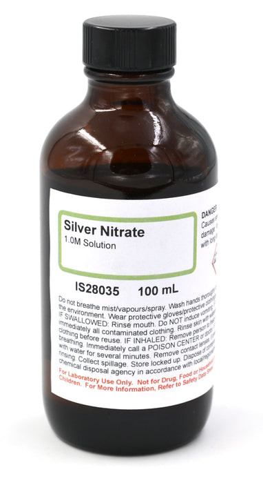 Silver Nitrate Solution, 100mL - 1M - The Curated Chemical Collection