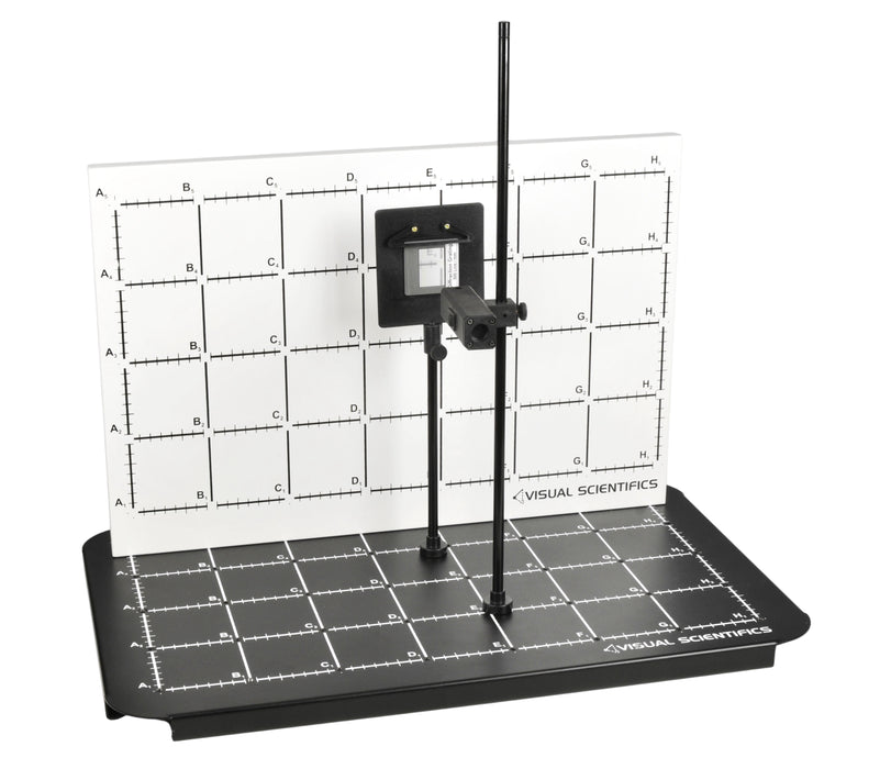 Diffraction Grating Kit - Experiment Components Only - Useful in Studying Wavelengths -Laser, Slide Holder, 2 Diffraction Gratings, 2 Posts - (Base Not Included) - Visual Scientifics by Eisco