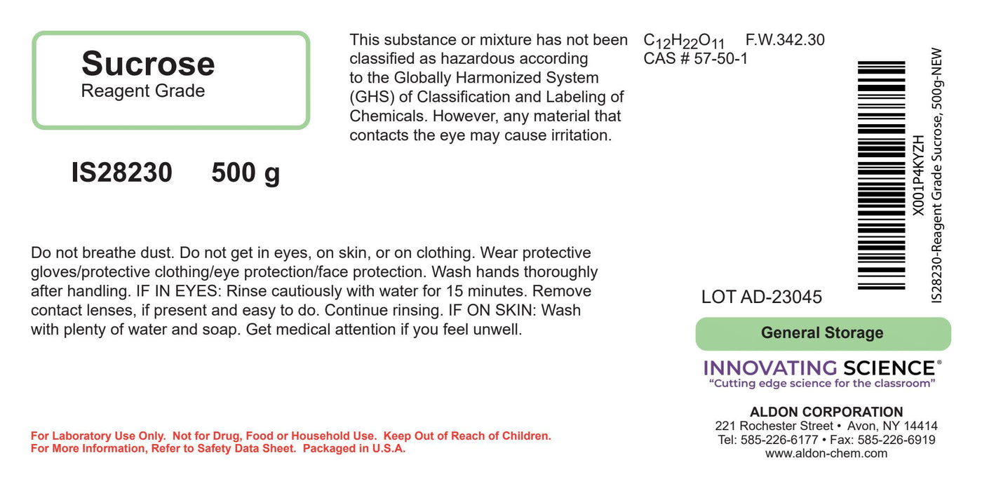 Sucrose, 500g - Reagent-Grade - The Curated Chemical Collection