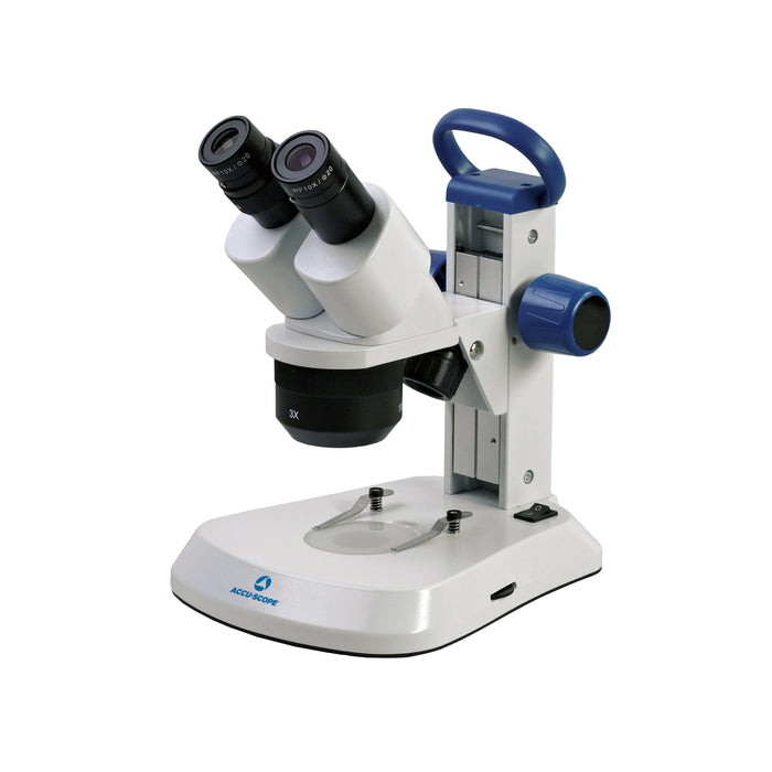 Stereo Microscope EXS-210-123 - 10X/20X/30X Fixed Magnifications - 3 Way Cordless LED Illumination