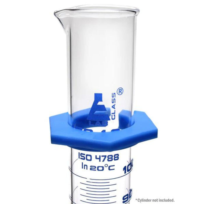 Eisco Labs - 1000mL Measuring Cylinder Protectors, Hexagonal ABS Shape, Pack of 5 - Lab Cylinder Shields, Scientific Laboratory Cylinder Guards, Protective Sleeves for Graduated Cylinders