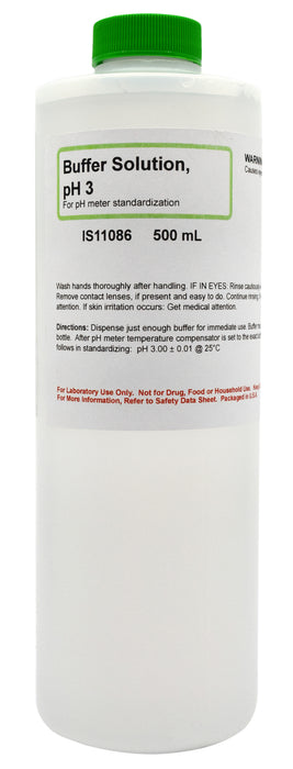 Standard Buffer Solution, 500mL - 3.0 pH - The Curated Chemical Collection