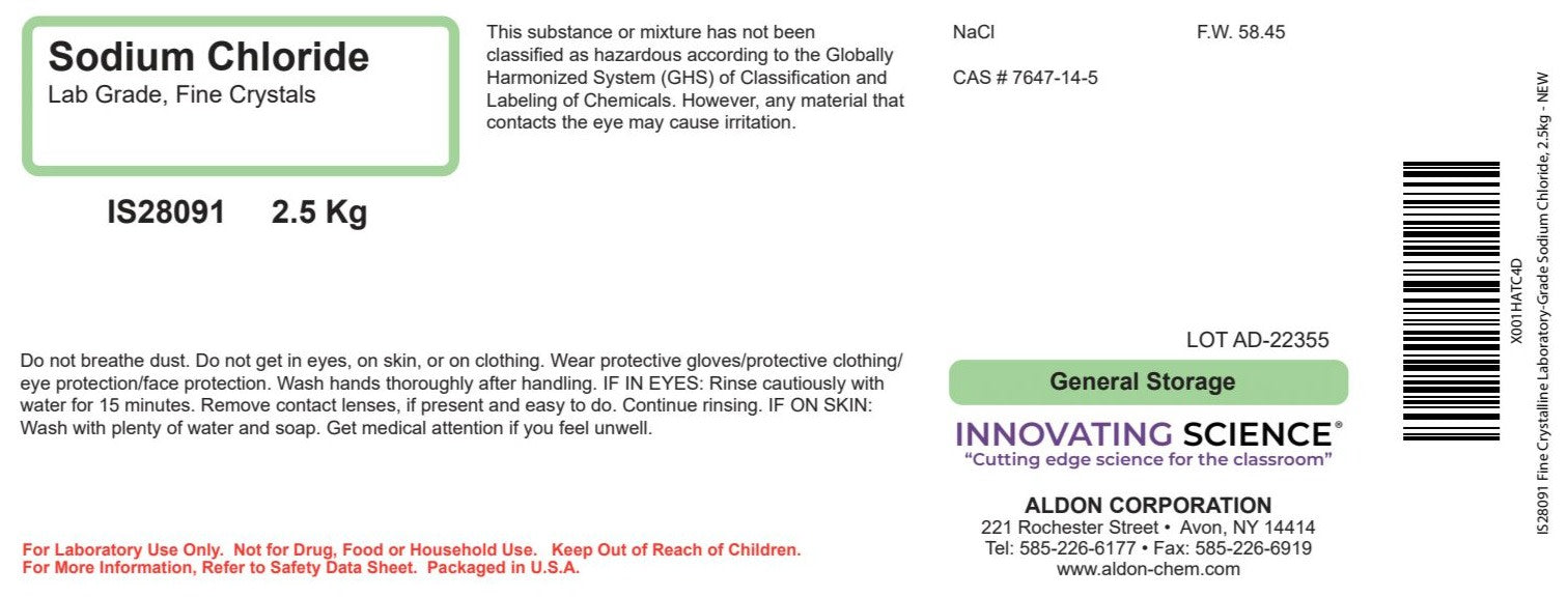 Sodium Chloride, 2500g - Fine Crystalline - Lab-Grade - The Curated Chemical Collection