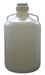 20 Liter (5.25 Gallon) Carboy Jug with Gasket Cap, White Premium Polypropylene with 2 Handles, 21" H - 11 3/4" D with 2 5/8" Opening - Eisco Labs