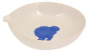 Basin Evaporating, Cap. 80ml, outer Dia 80mm, Porcelain, round form with spout