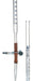 Burette, 25ml - Class B, DIN ISO 385, Borosilicate Glass with Rubber Tube and Pinch Clip, 0.10ml Graduations - Eisco Labs