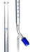 Class B 25mL Borosilicate Burette - 0.1mL Graduations - 0.1mL Tolerance - PTFE (No Lube)  Stopcock - 22.5" Tall