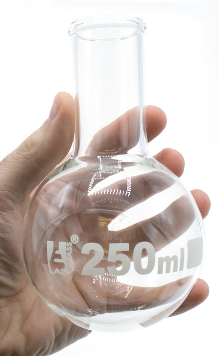 250ml round bottom flask in hand