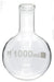 1000mL Round Bottom Boiling Flask, Narrow Neck (1.55" ID), Borosilicate 3.3 Glass - Eisco Labs