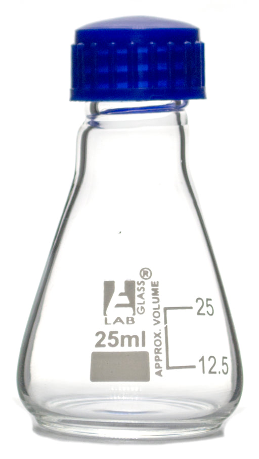 Erlenmeyer Flask (Conical), With Screw Cap