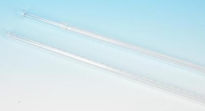 Gas Tube Graduated, Neutral glass, cap. 50x0.2ml.