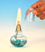 Spirit Lamp Glass 125ml, with metal wick holder & glass stopper