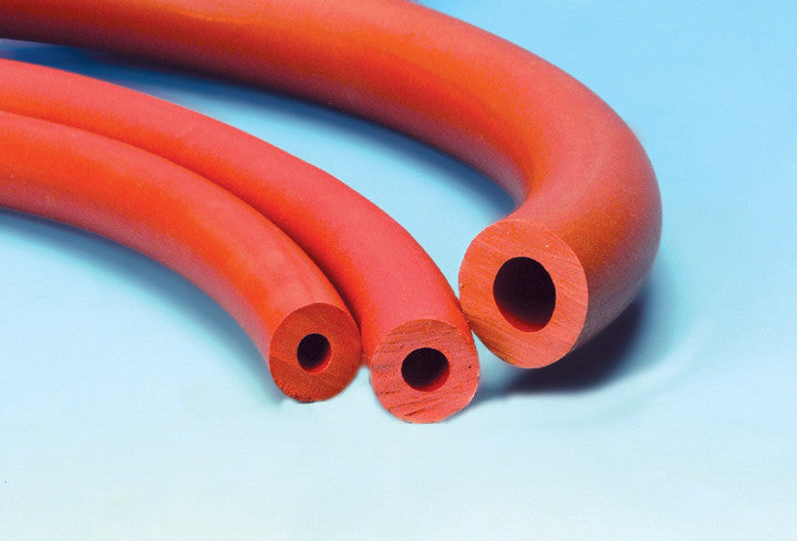 Tubing Rubber Red, Bore 6mm, wall thickness 4.5mm