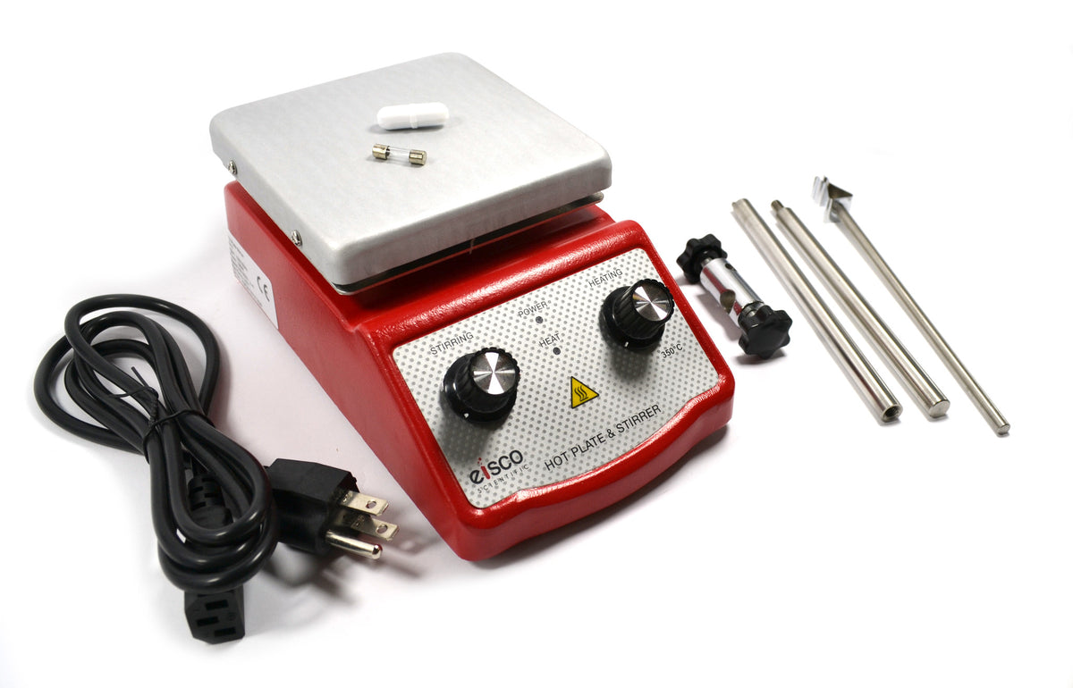 Four E'S Magnetic Stirrer Hot Plate with Temp Probe Ceramic Coated Lab  Stirrers