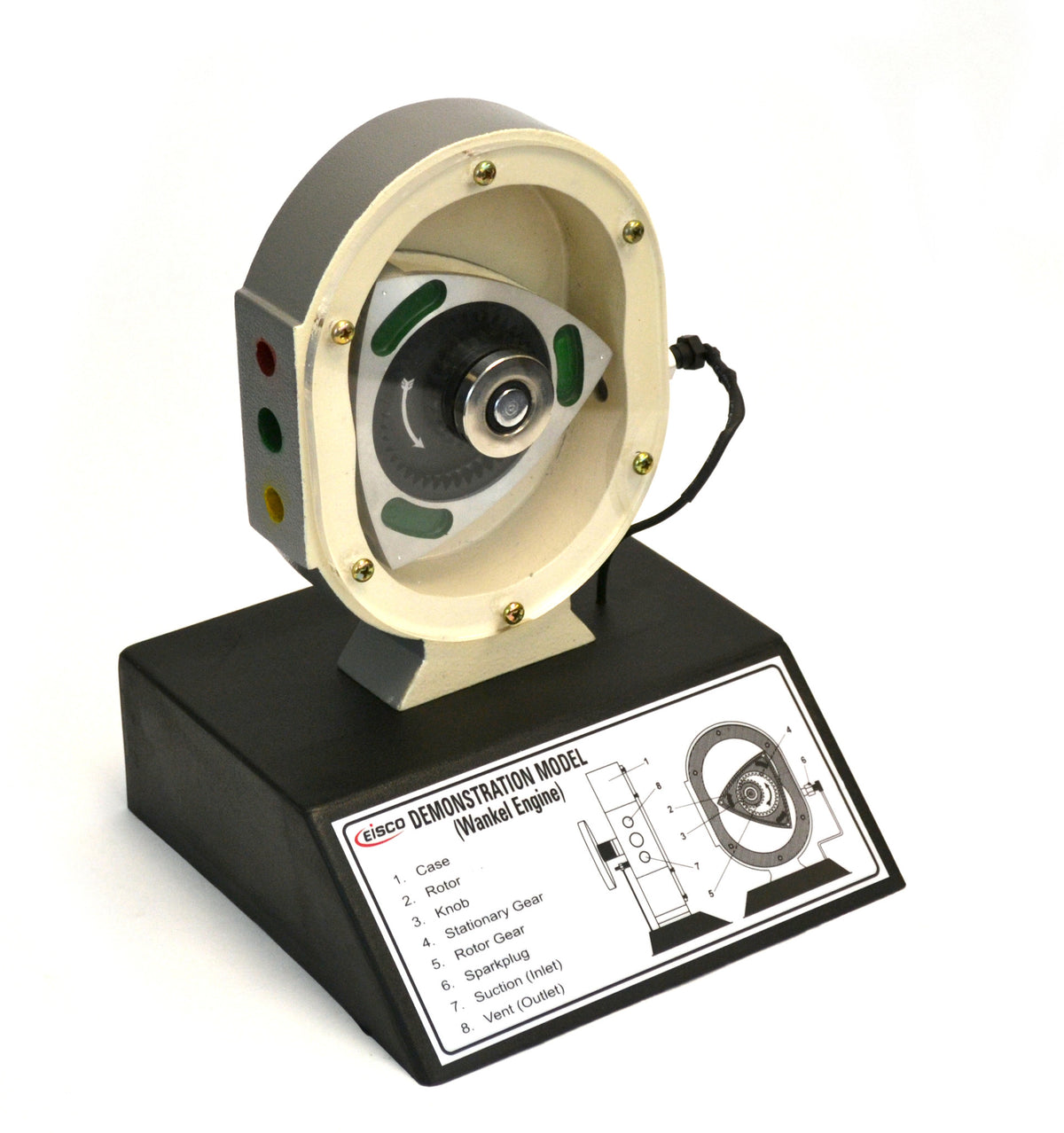 Hand Powered Wankel Rotary Engine Model for Physics Engineering