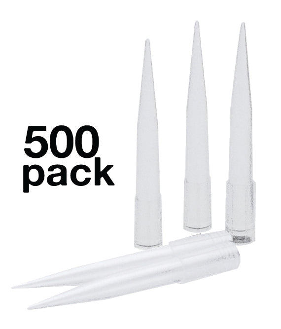 Micropipette Tips, 500pc - 200 - 1,000µl capacity - Non-Sterile - Autoclavable - Eisco Labs