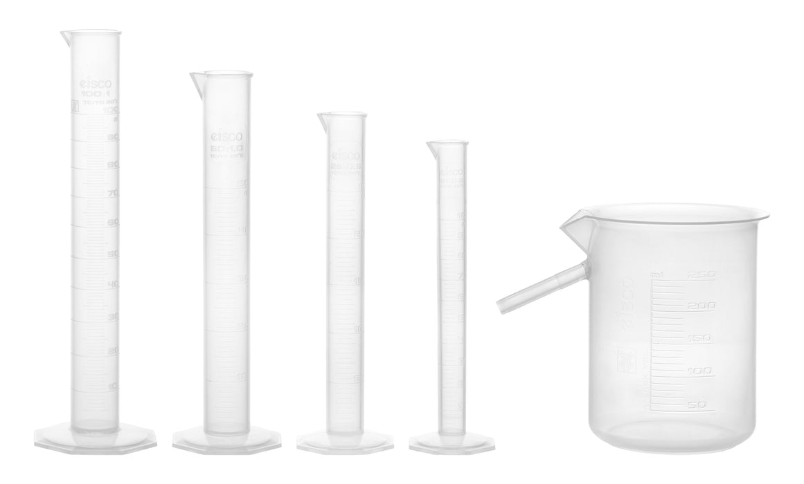 100ml Plastic Graduated Test Measuring Cylinder Container Cups