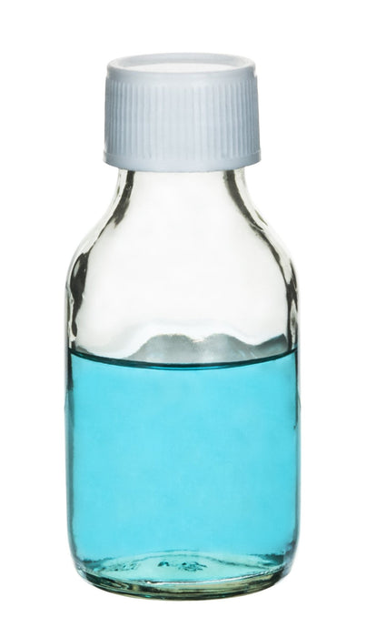 Reagent Bottle, 60mL - Clear - With Screw Cap - Soda Glass