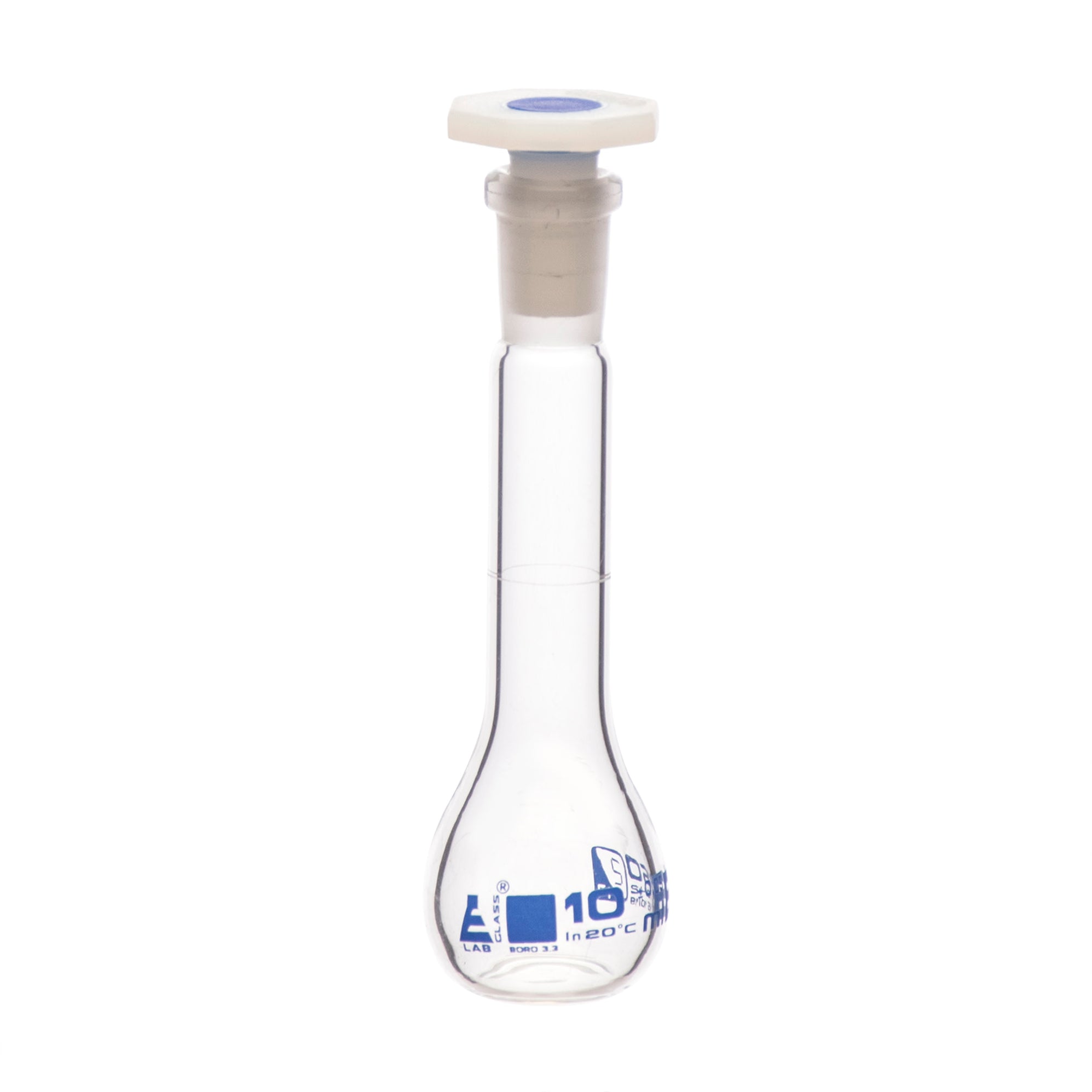 Volumetric Flask With 10/19 Stopper, 10ml - Class B - Eisco Labs — HBARSCI