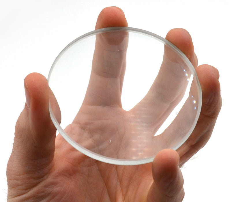 Double Concave Lens, 500mm Focal Length, 3" (75mm) Diameter - Spherical, Optically Worked Glass Lens - Ground Edges, Polished - Great for Physics Classrooms - Eisco Labs