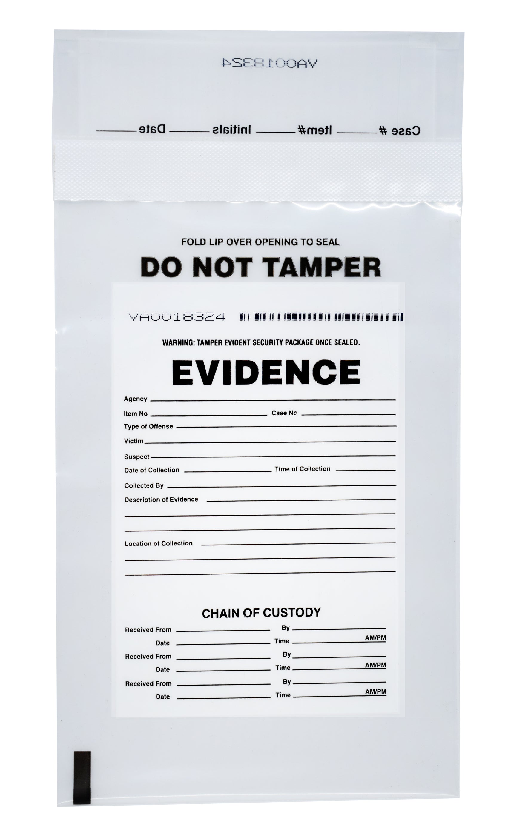 100pk Evidence Bags, 6