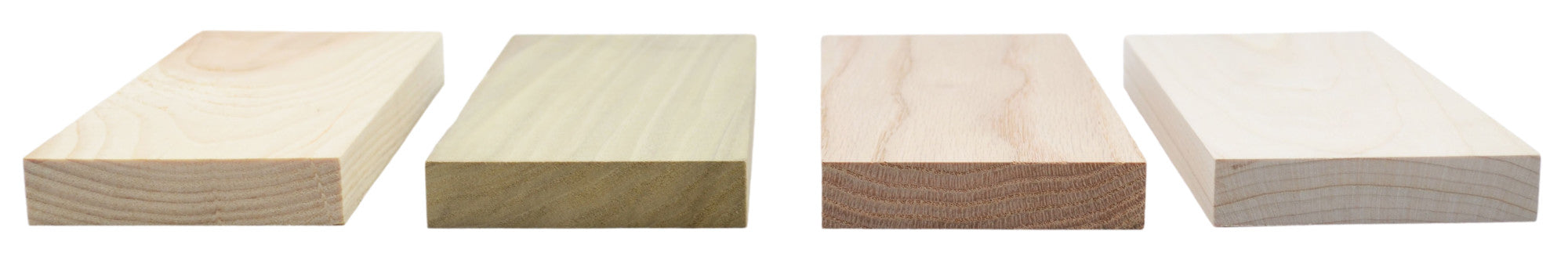 4PK Wooden Boards, 8 Inch - For Use in Density & Hardness Experiments