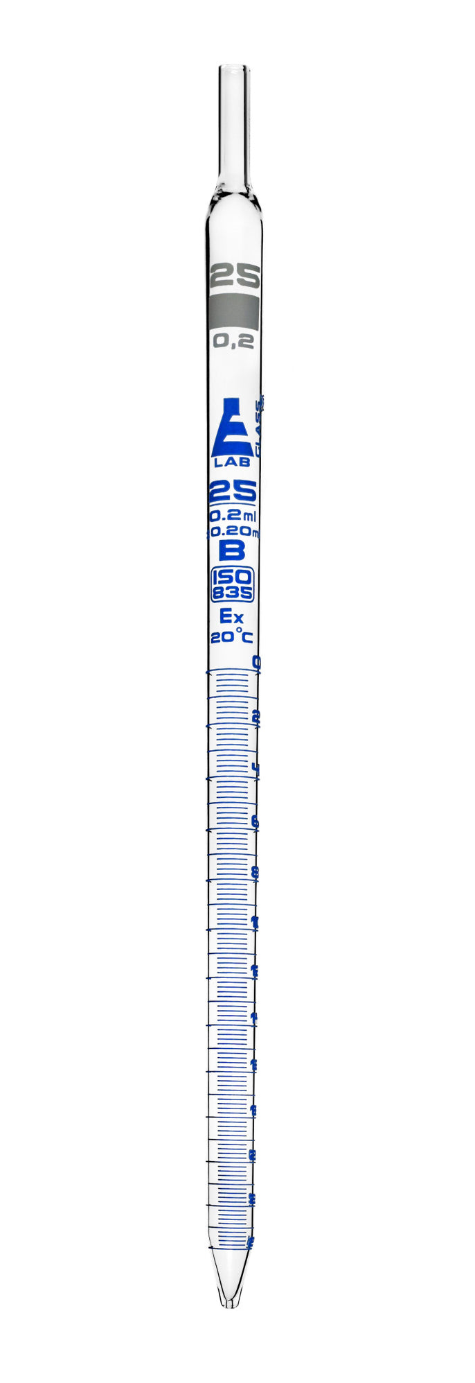 Serological Pipette, 25ml - Class B - Borosilicate Glass - Eisco Labs ...