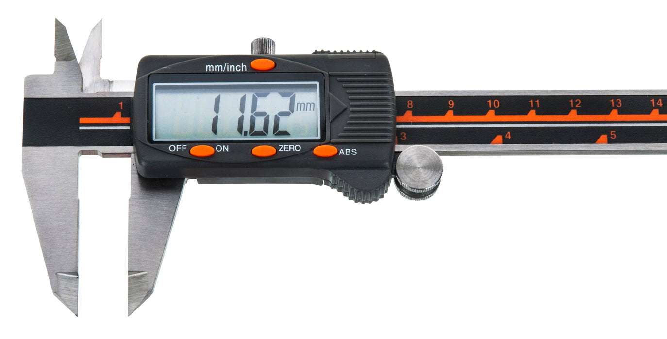 Premium Digital Vernier Caliper, 0.001" Accuracy, Includes Storage or Gift Case, Hardened Stainless Steel - Eisco Labs