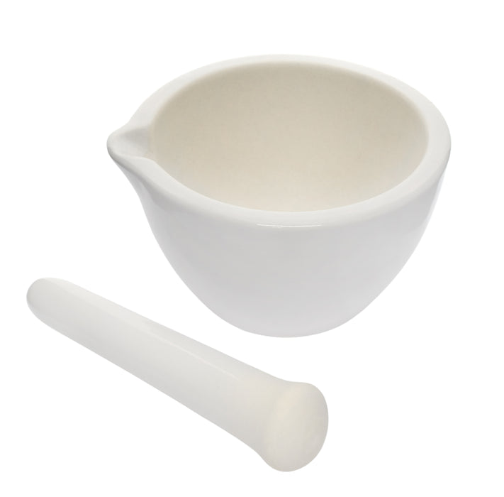 20PK Porcelain Mortar & Pestle Sets, 2oz - Unglazed Grinding Surface