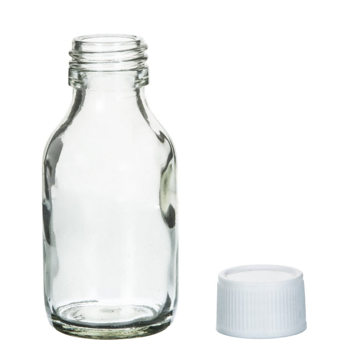 Reagent Bottle, 60mL - Clear - With Screw Cap - Soda Glass