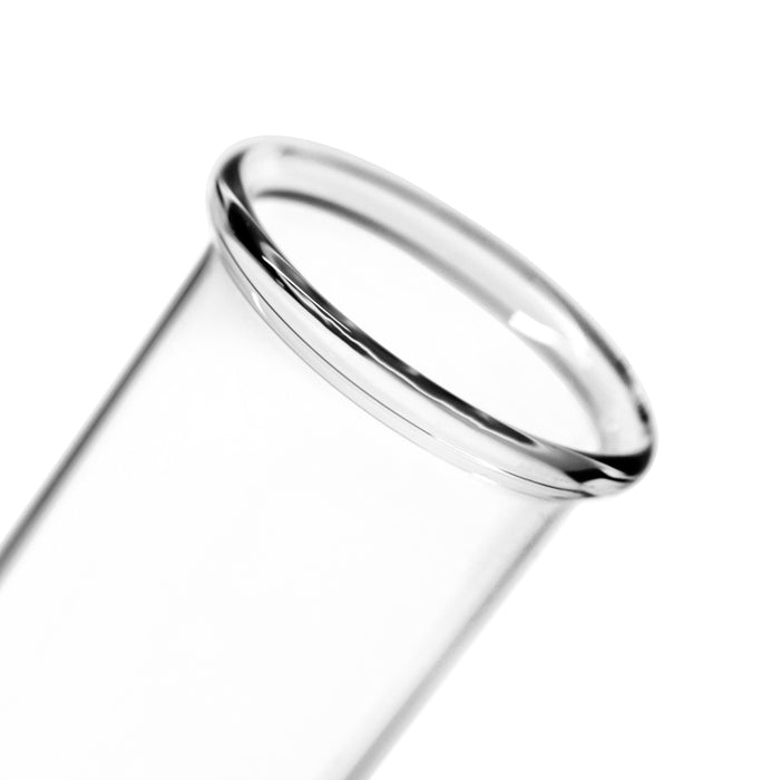 24PK Test Tubes, 25mL, 18x150mm - Rimmed - Light Wall, 1.2mm Thick - Borosilicate 3.3 Glass