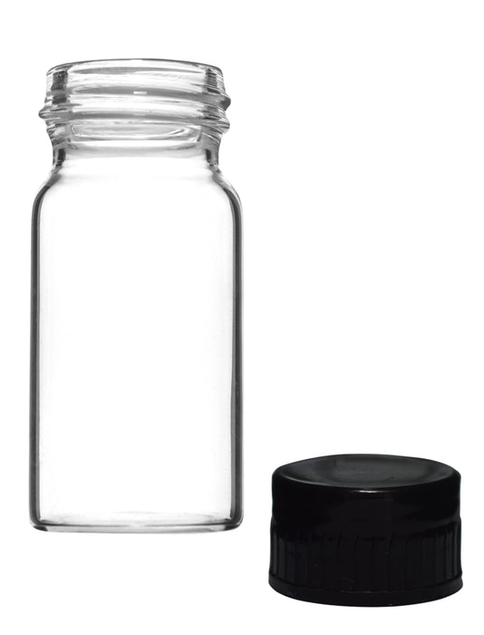 Culture Tube with Screw Cap, 5mL - 25x57mm - Flat Bottom - Borosilicate Glass