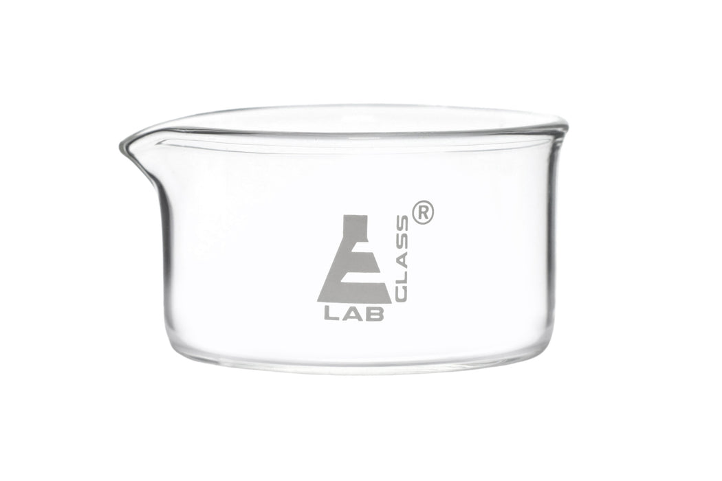 Crystallizing Dish, 150ml - Flat Bottom - Borosilicate Glass - Eisco Labs