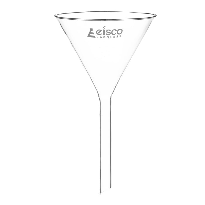 Heavy Filter Funnel, 125mm - Plain Stem, 16mm - Borosilicate Glass