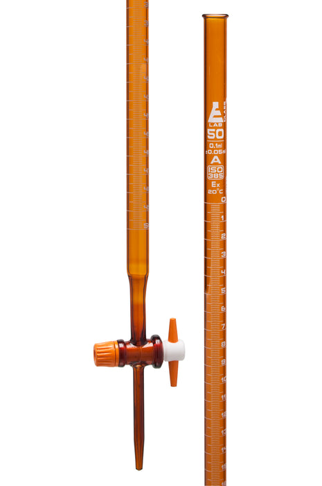 50ml amber burette ends