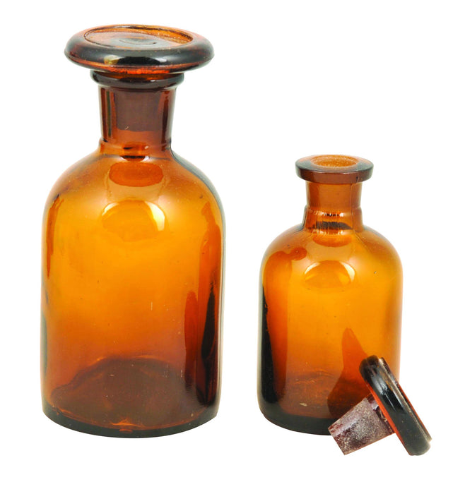 Reagent Bottle, 30mL - Amber - Narrow Neck - Soda Glass