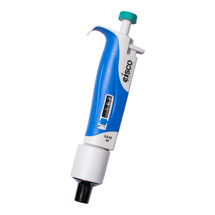 Variable Volume Micropipette, 500-10,000uL Range - 100uL Increments - Autoclavable