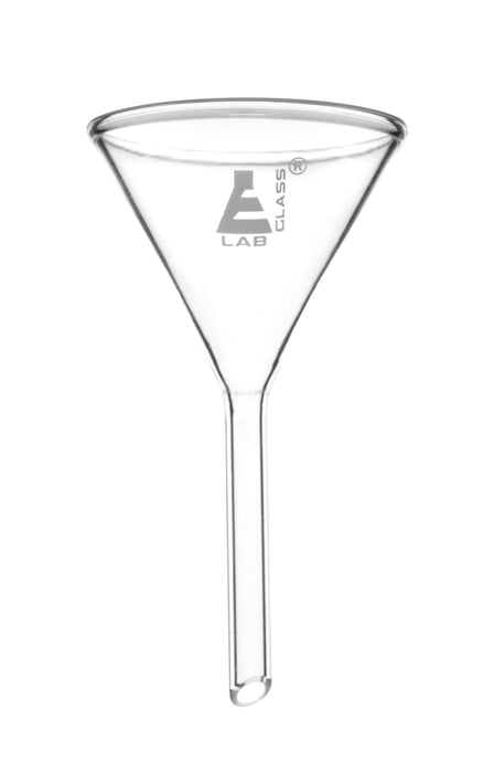 Heavy Filter Funnel, 55mm - Plain Stem, 8mm - Borosilicate Glass