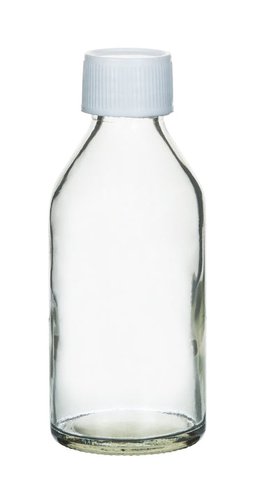 Reagent Bottle, 100mL - Clear - With Screw Cap - Soda Glass