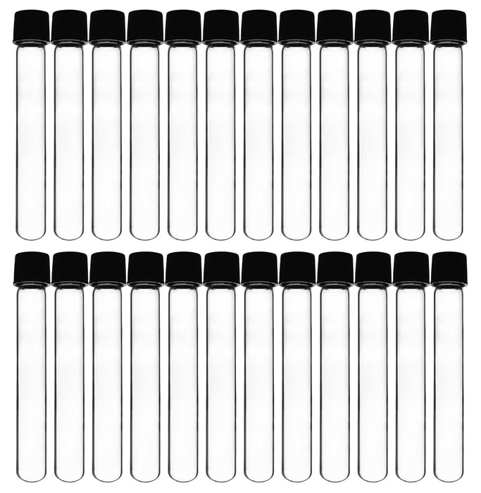 Culture Tube with Screw Cap, 10mL, 24/PK - 16x100mm - Marking Spot - Round Bottom - Borosilicate Glass