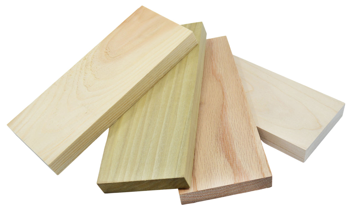 4PK Wooden Boards, 8 Inch - For Use in Density & Hardness Experiments