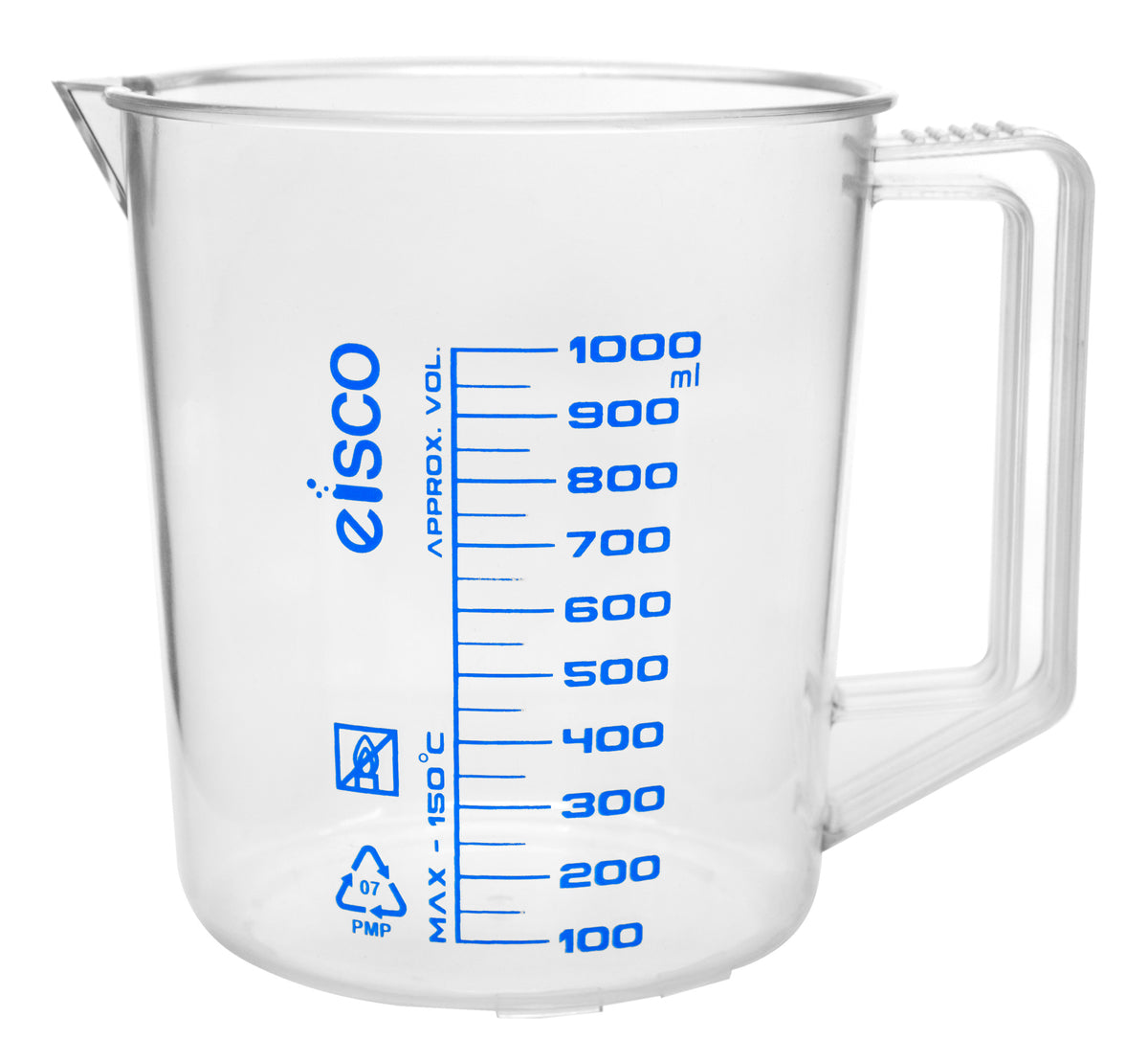 Measuring Jug, 1000ml, TPX Plastic, Spout, Blue Printed Graduations —  hBARSCI