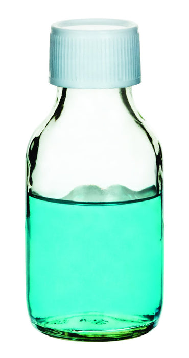 Reagent Bottle, 60mL - Clear - With Screw Cap - Soda Glass