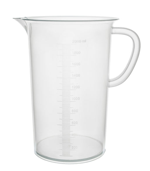 Polypropylene Measuring Jug with Handle and Spout, Short Form