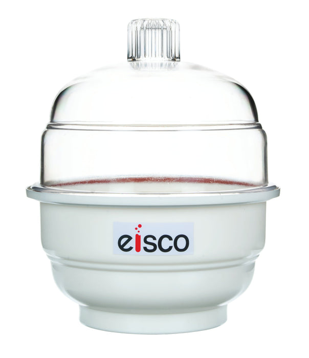 Standard Desiccator, 30cm - Polypropylene Body - Clear Domed Polycarbonate Lid - Includes Sieve Plate