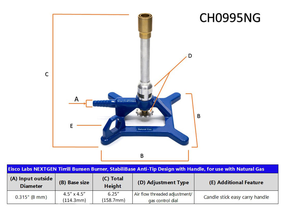 Radiant tube burner - TR series - Wayler - natural gas